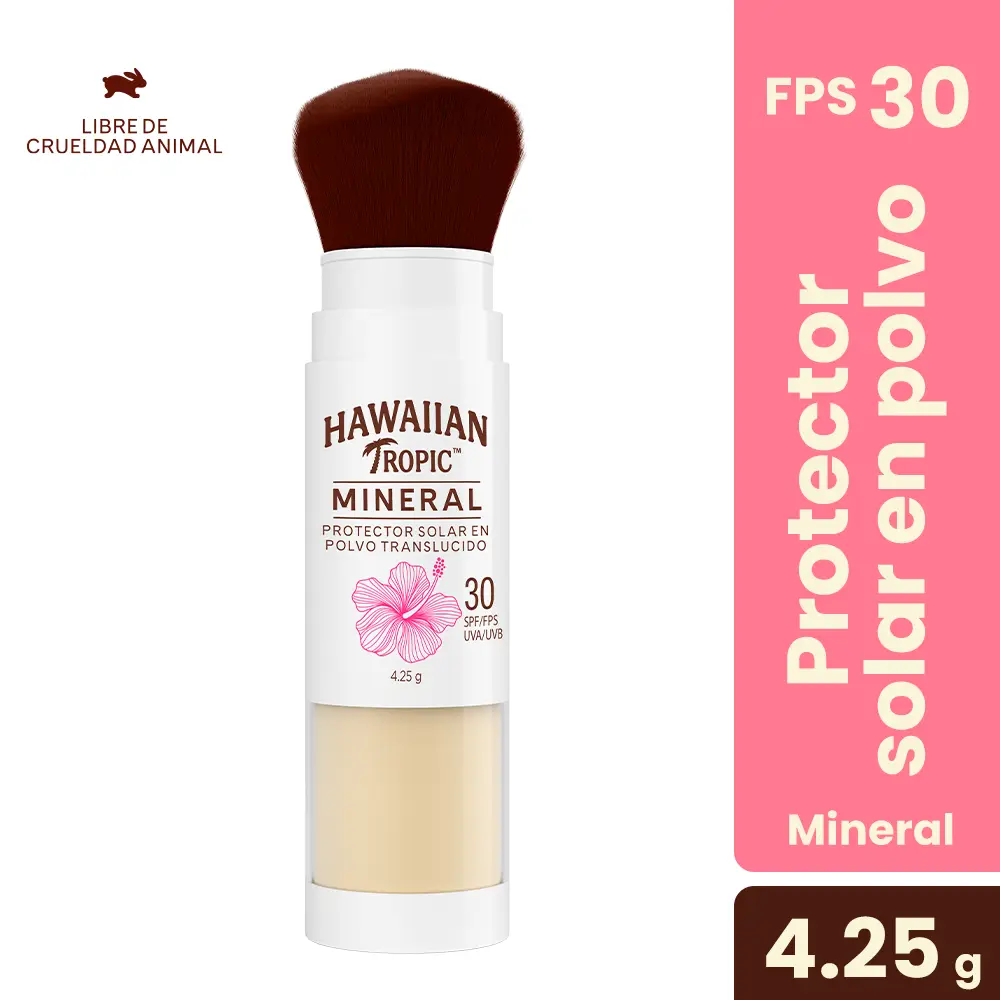 HAWAIIAN PROTECTOR SOLAR F30 MINERAL BRUSH POLVO