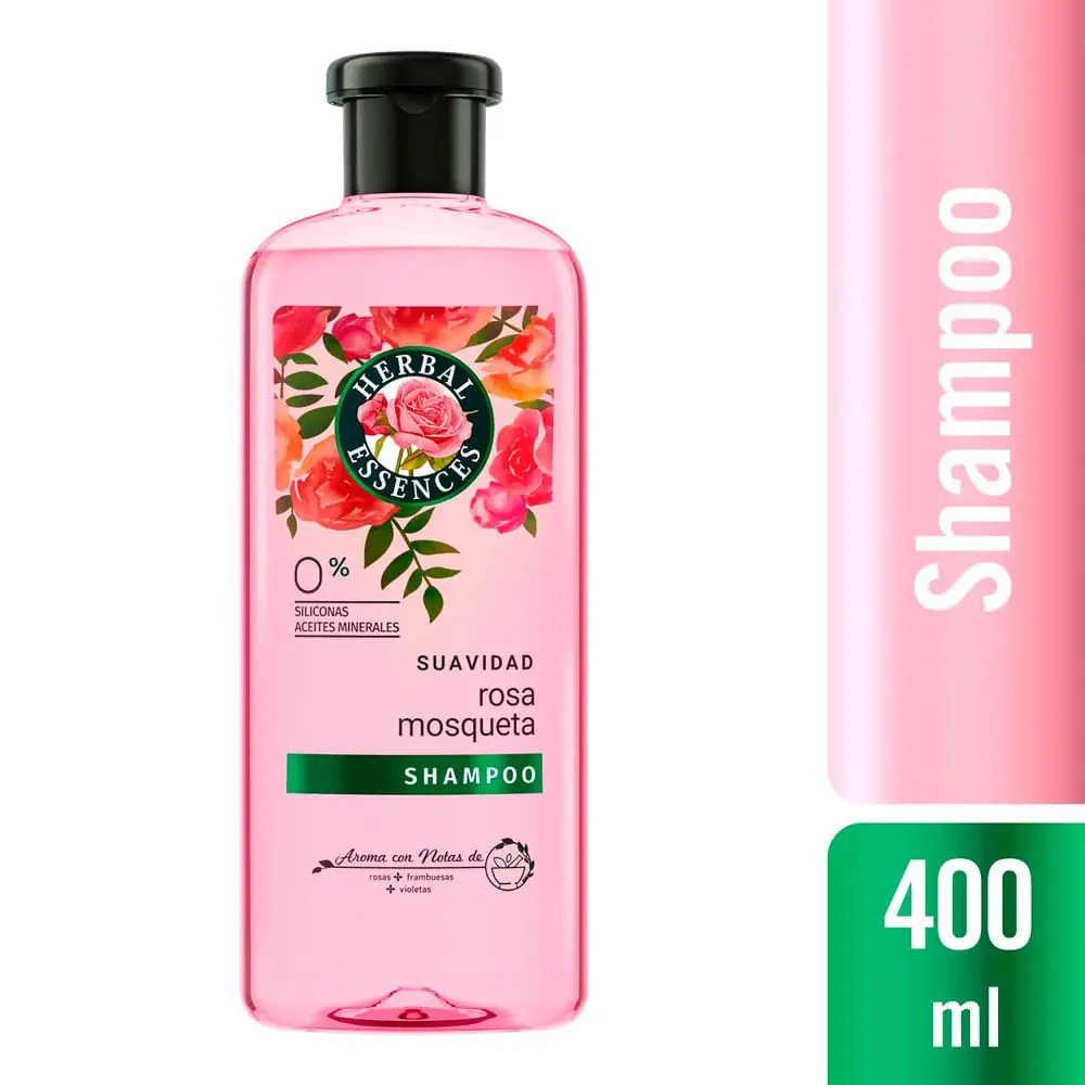 HERBAL ESSENCES SHAMPOO X400 ROSA MOSQUETA 