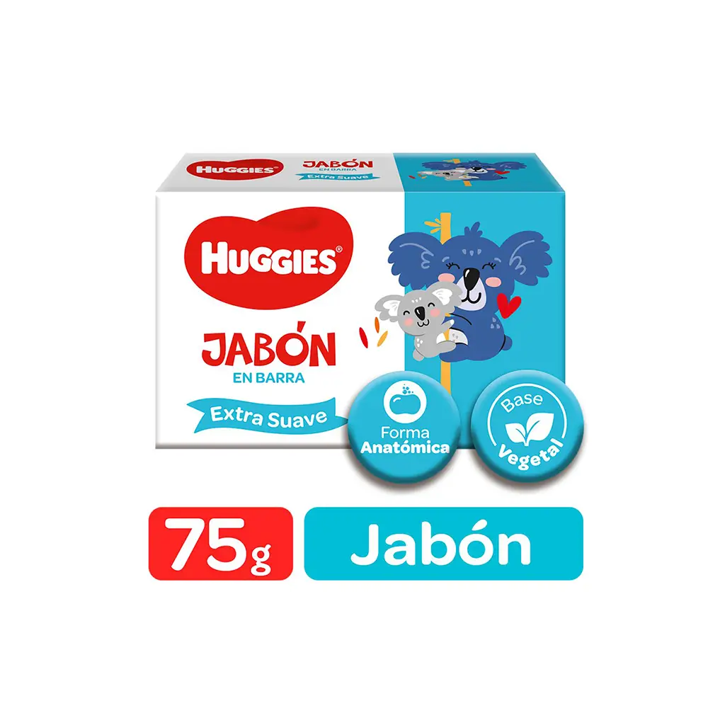HUGGIES JABON SUAVE X75G. 