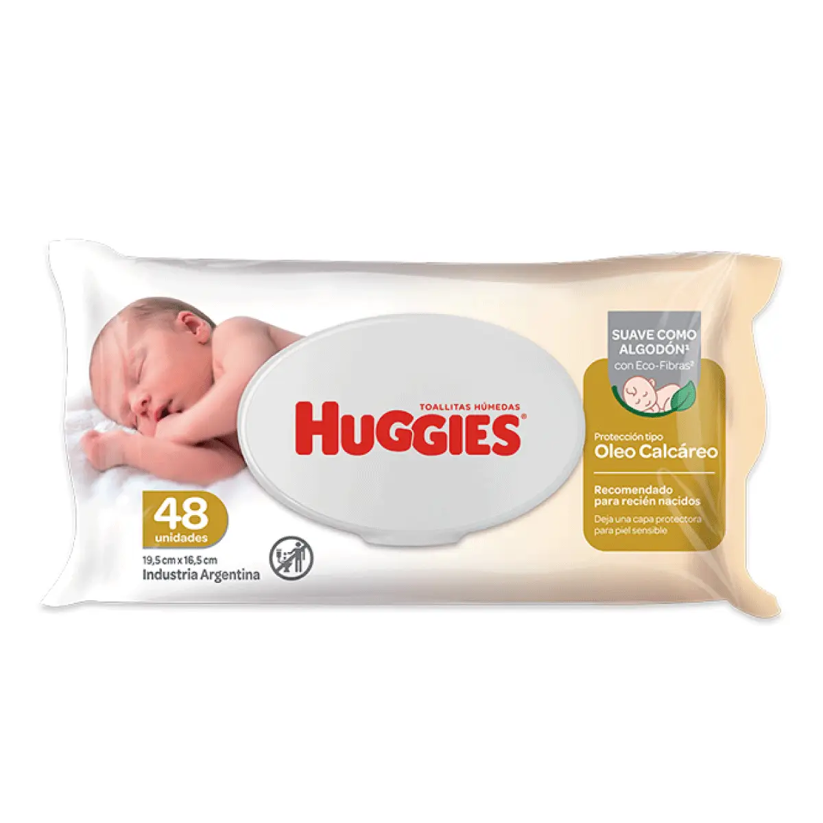 HUGGIES TOALLA HUMECTANTE TIPO OLEO CALCAREO X48U