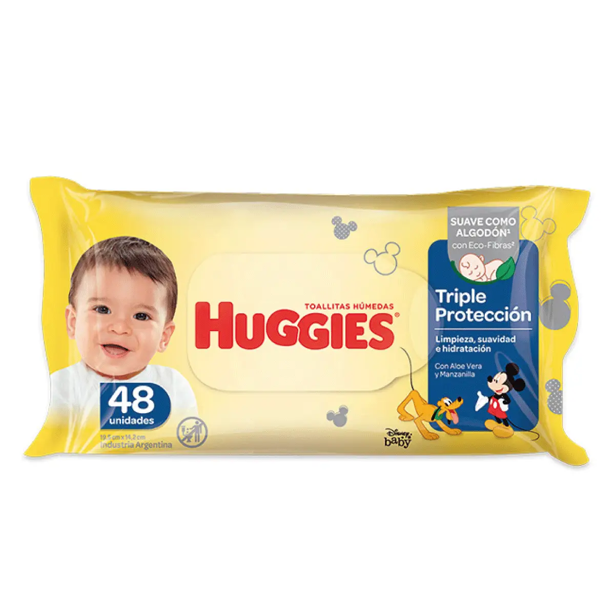 HUGGIES TOALLITAS HUMEDAS TRIPLE PROTECCION X48U.