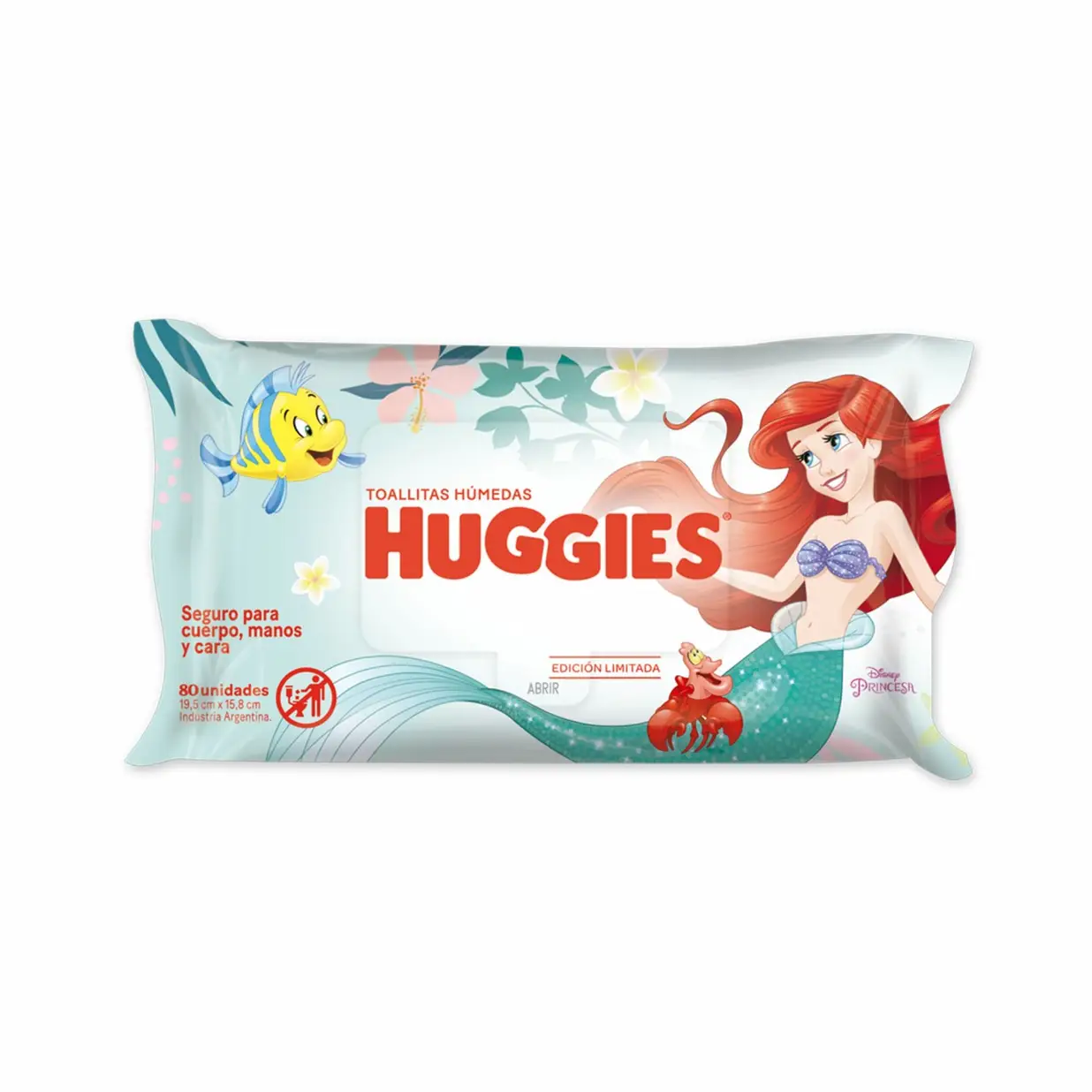 HUGGIES TOALLLITAS HUMEDAS X80 SIRENITA 