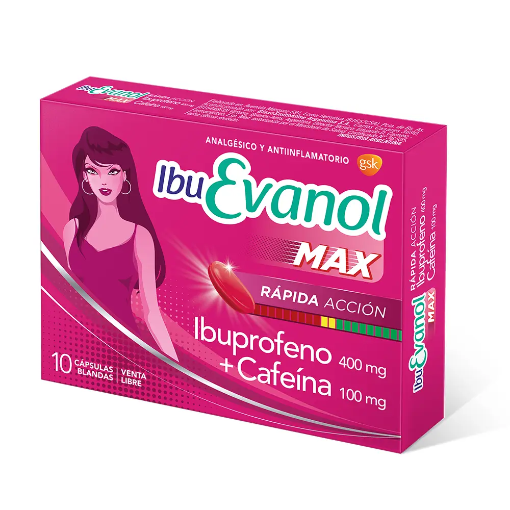 IBU EVANOL MAX RAPIDA ACCION X10