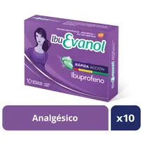 IBU EVANOL RAPIDA ACCION X10