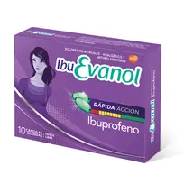 IBU EVANOL RAPIDA ACCION X10