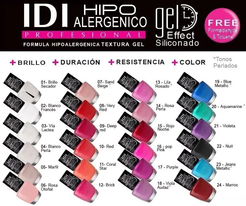 IDI ESMALTE HIPOALERGENICO 10