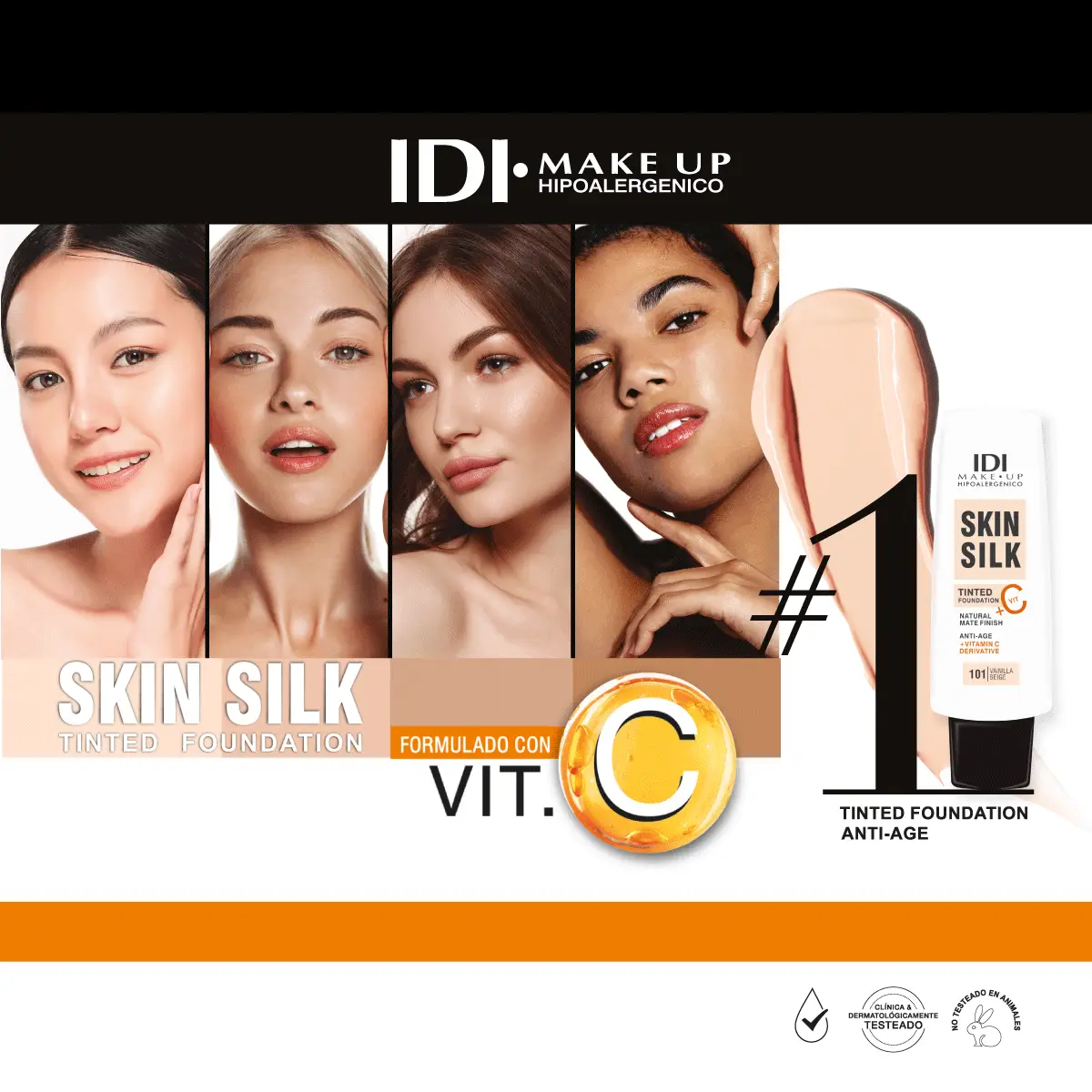 IDI MAKE UP TINTED FOUNDATION VIT. C 103 