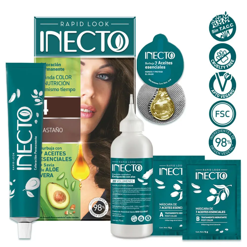 INECTO KIT 4 CASTAÑO
