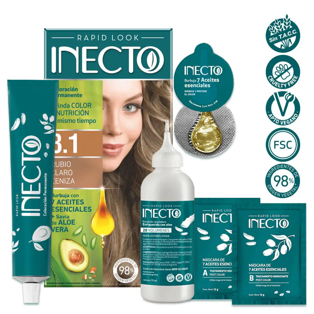 INECTO KIT 8.1 RUBIO CLARO CENIZA