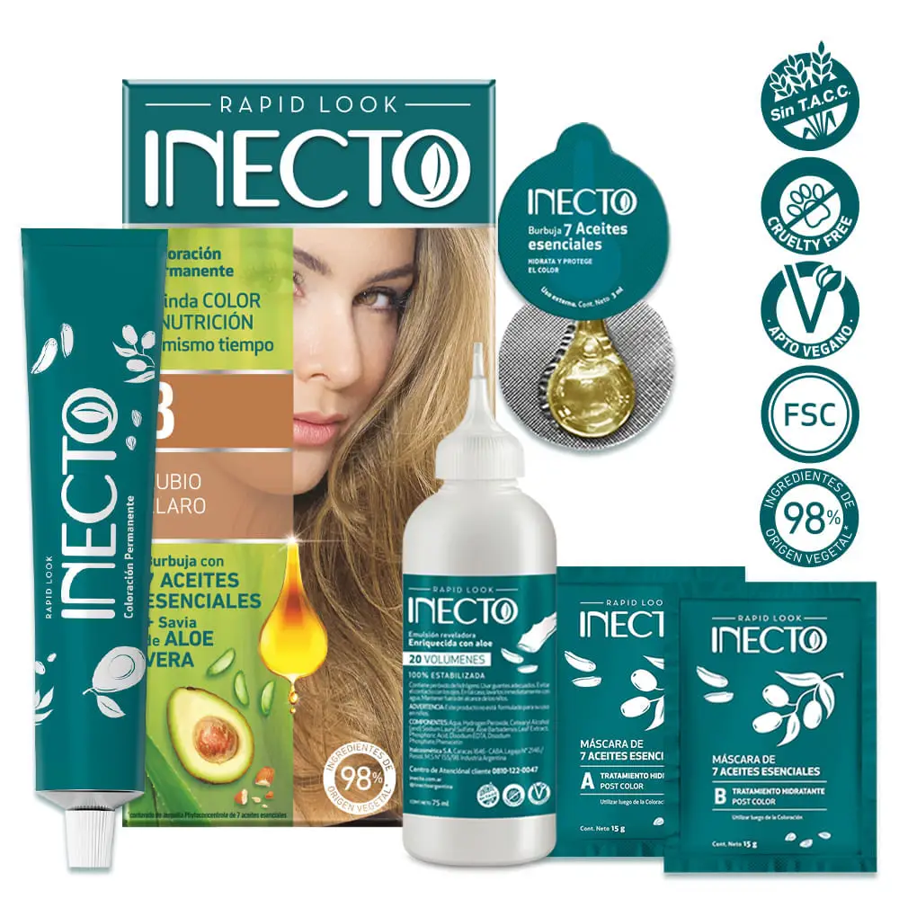 INECTO KIT 8 RUBIO CLARO