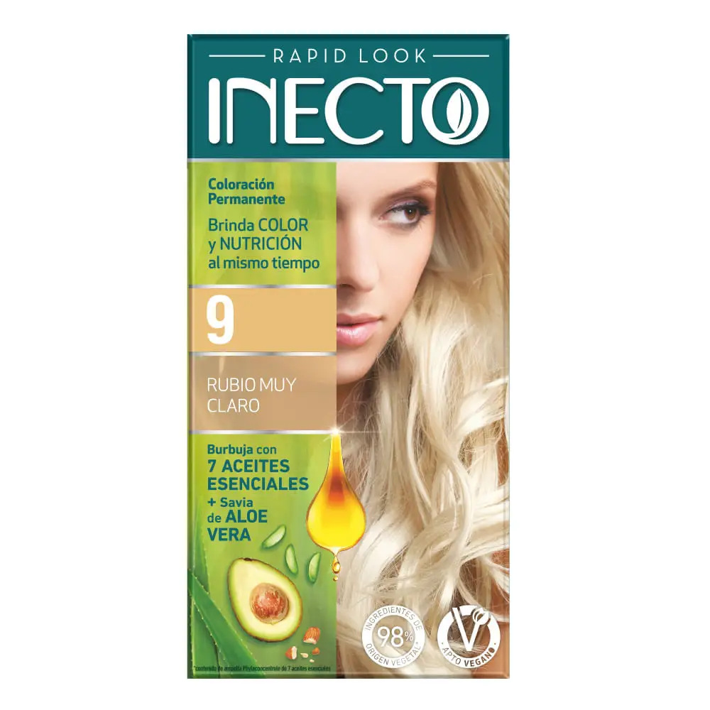 INECTO KIT 9 RUBIO MUY CLARO