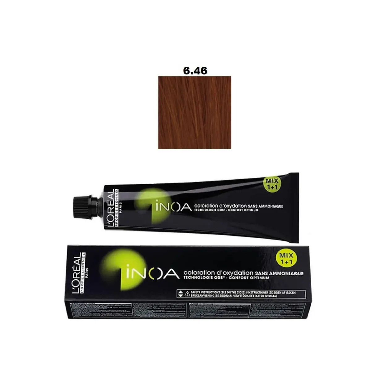 INOA TINTURA 6.46 RUBIO OSCURO COBRIZOP ROJO
