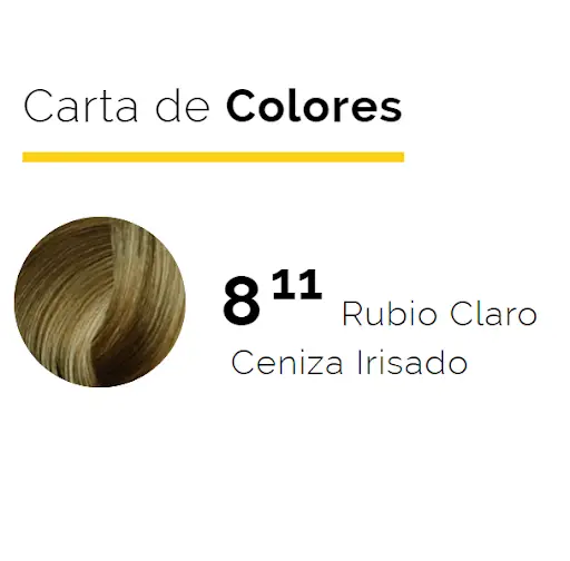 ISSUE SACHET TINTURA 8.11 RUBIO CLARO CENIZA IRISADO