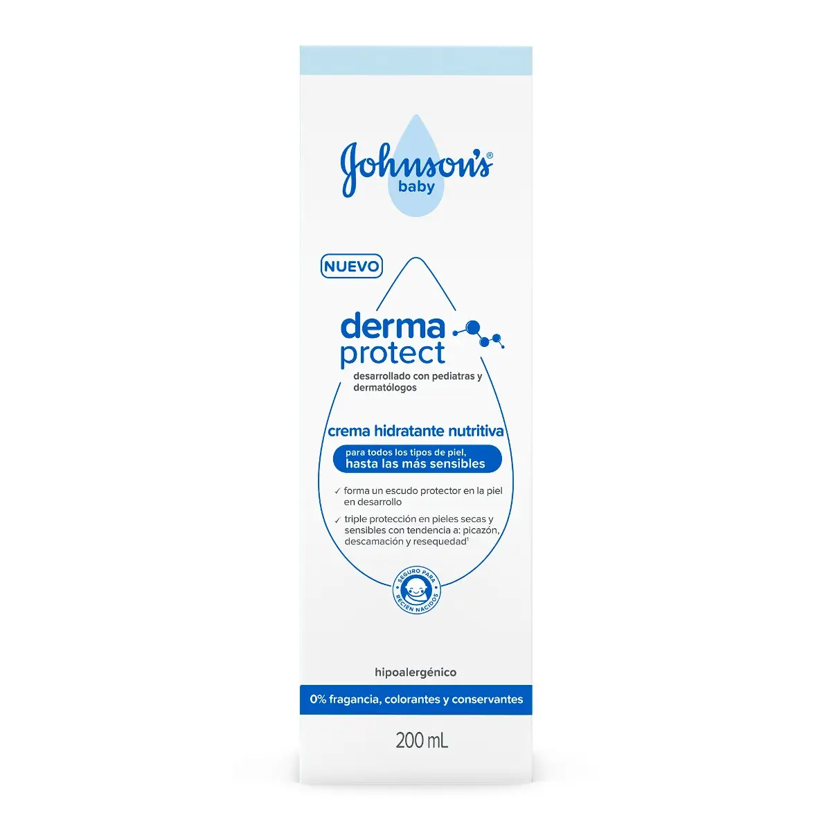 JOHNSON'S BABY CREMA X200 HIDRATANTE NUTRITIVA 