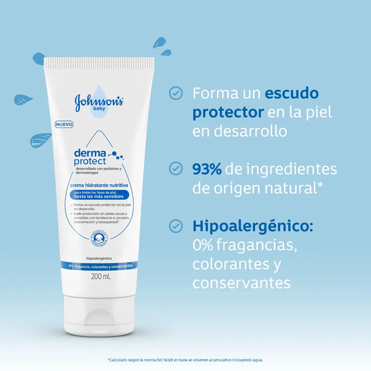 JOHNSON'S BABY CREMA X200 HIDRATANTE NUTRITIVA 