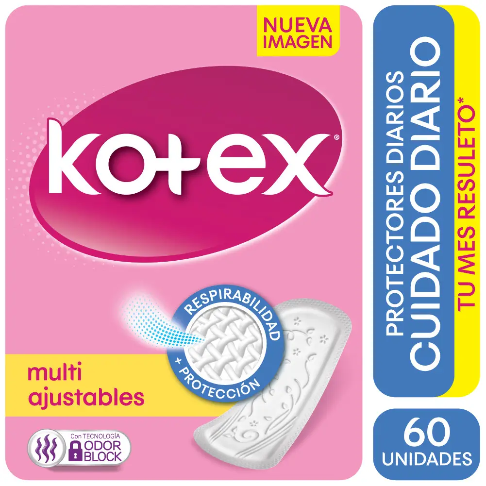 KOTEX PROTECTORES X60 CUIDADO DIARIO