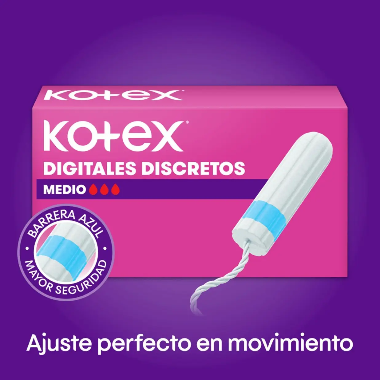 KOTEX TAMPONES X20 MEDIO 