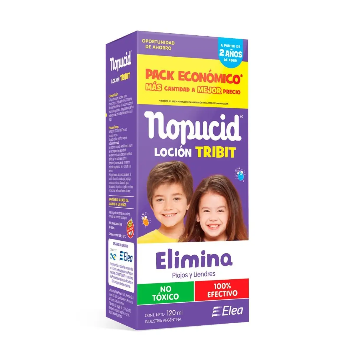 LOCION NOPUCID TRIBIT PROMO AHORRO ELIMINA PIOJOS X 120 ML