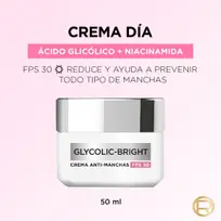 LOREAL GLYCOLIC BRIGHT CREMA DE DIA X50 ML