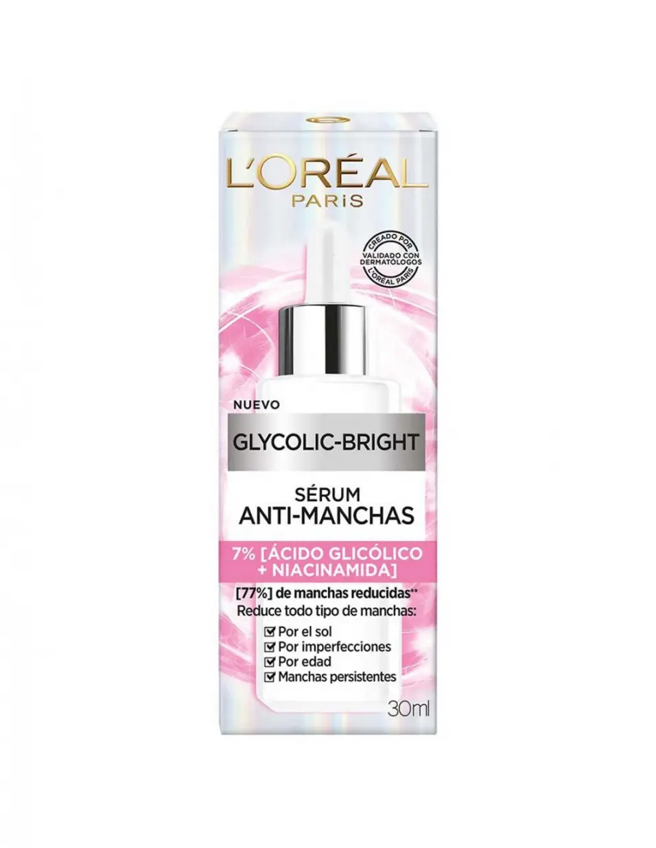LOREAL GLYCOLIC BRIGHT SERUM X30 ML 