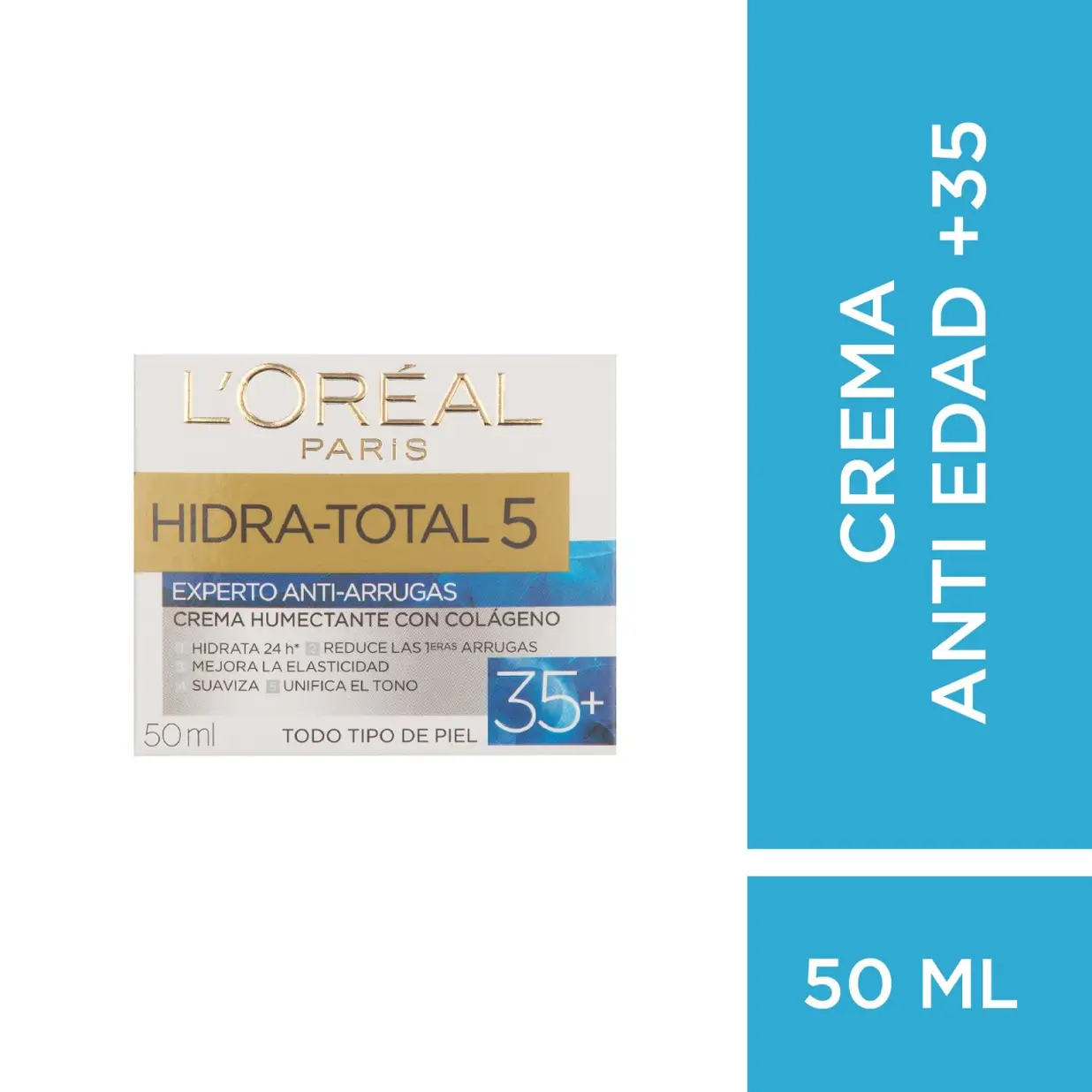 LOREAL HIDRA TOTAL 5 CREMA X50 EXPERTO ANTIARRUGAS 35+ 