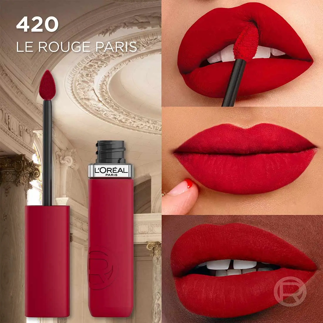LOREAL LABIAL LE MATTE RESISTANCE 420 LE ROUGE PARIS
