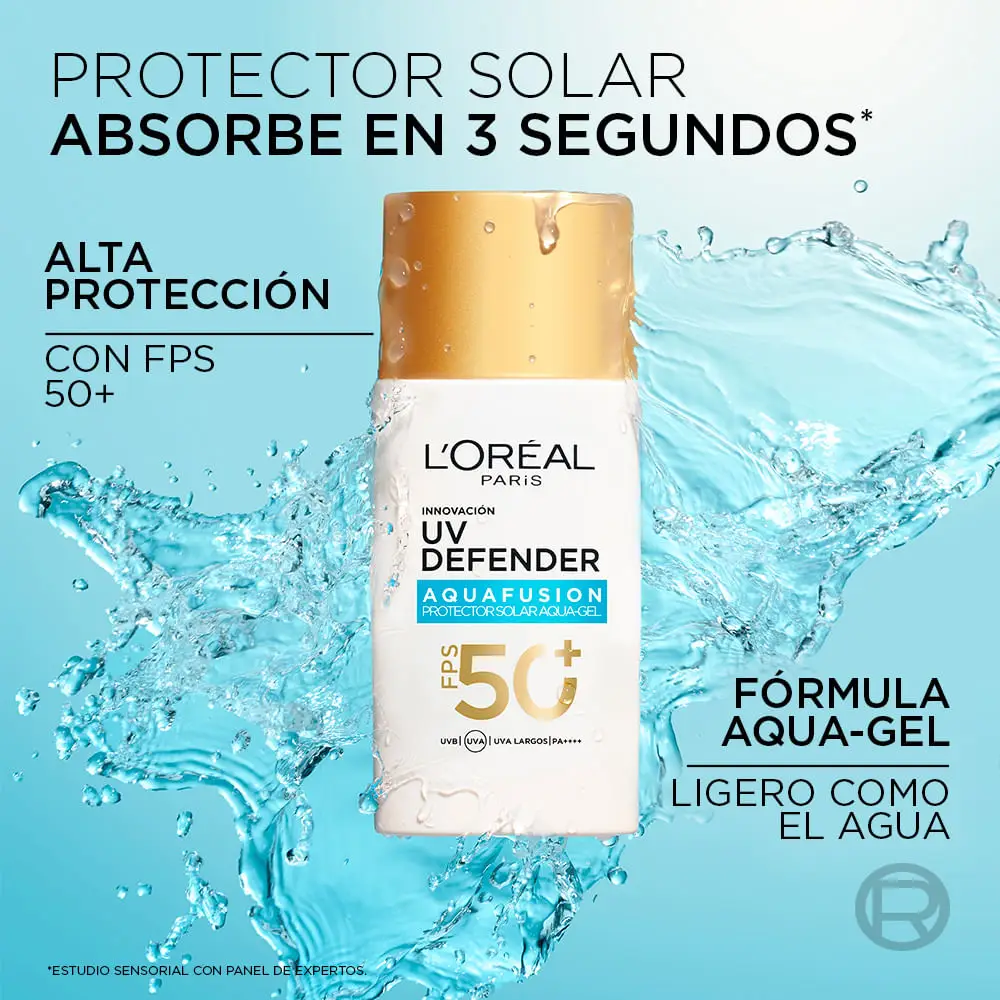 LOREAL PROTECTOR SOLAR FACIAL AQUA FUSION X50 ML 