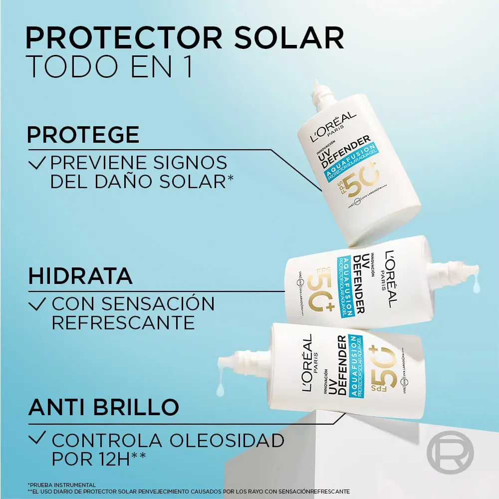 LOREAL PROTECTOR SOLAR FACIAL AQUA FUSION X50 ML 