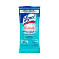 LYSOL TOALLAS DESINFECTANTES X36U FRESCOR MARINO.