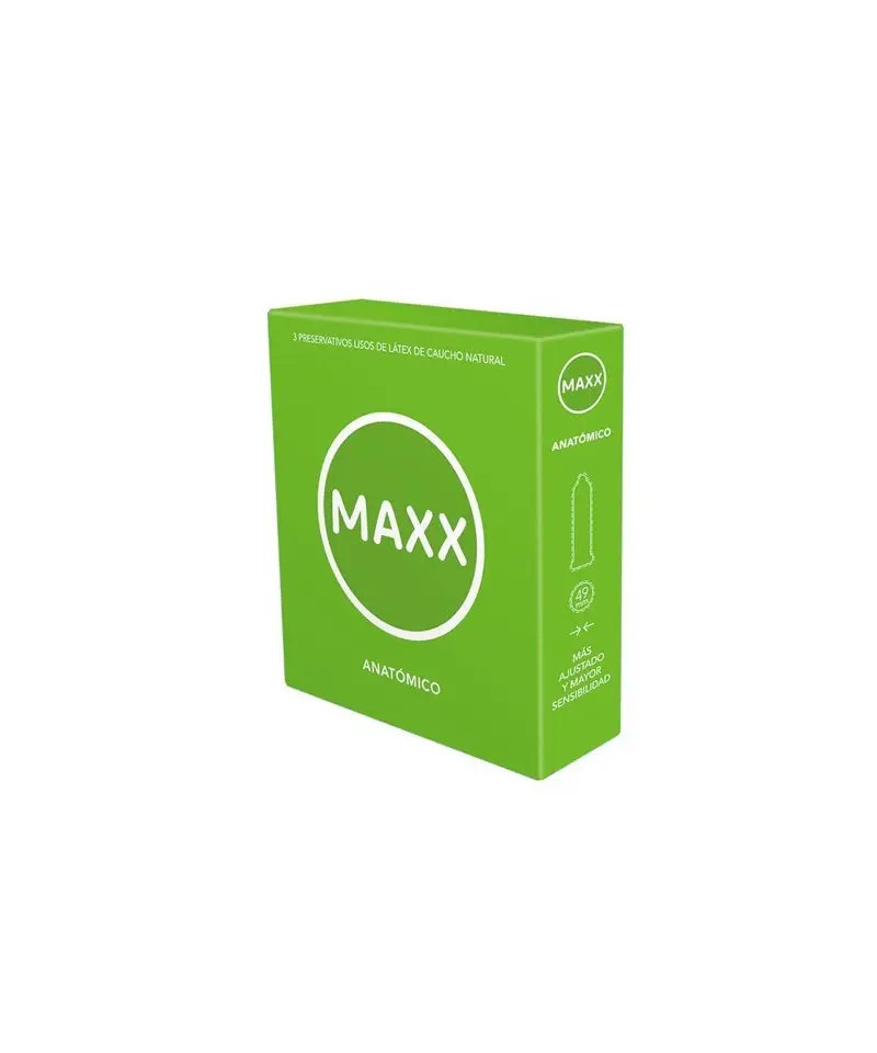 MAXX PRESERVATIVOO ANATOMICOS X3U. 