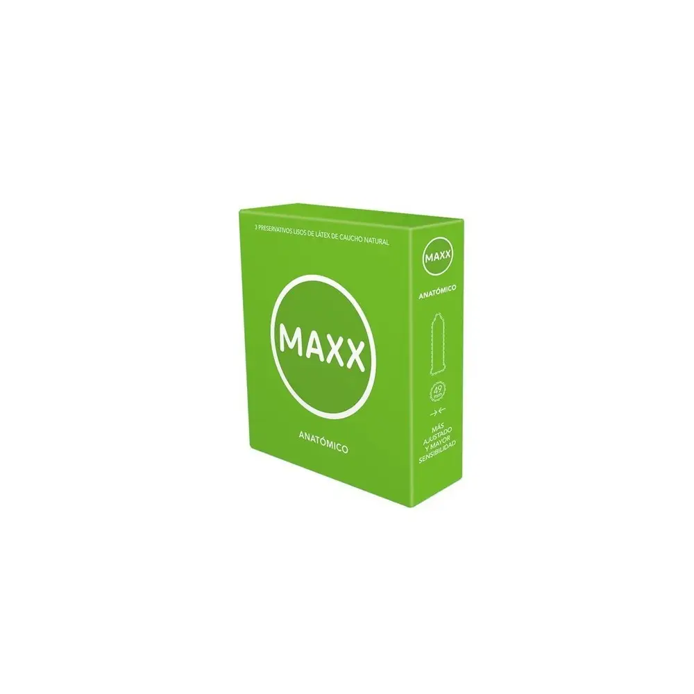 MAXX PRESERVATIVOO ANATOMICOS X3U. 