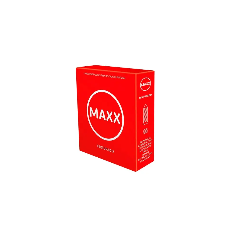 MAXX PRESERVATIVOS TEXTURADO X3U.