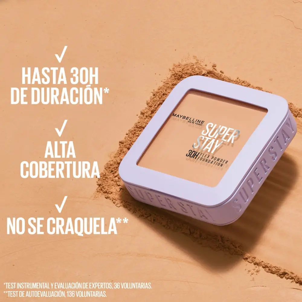 MAYBELLINE POLVO COMPACTO SUPER STAY 30H FLEX 120
