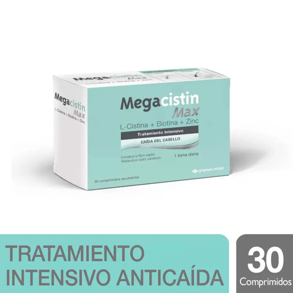 MEGACISTIN MAX TRATAMIENTO FORTALECEDOR DE CABELLO X30 COMPRIMIDOS