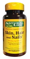 NATURAL LIFE CABELLO PIEL UÑAS X 60 COMP