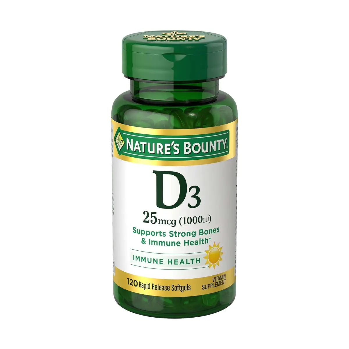 NATURES BOUNTY VITAMIN D3 1000 X120