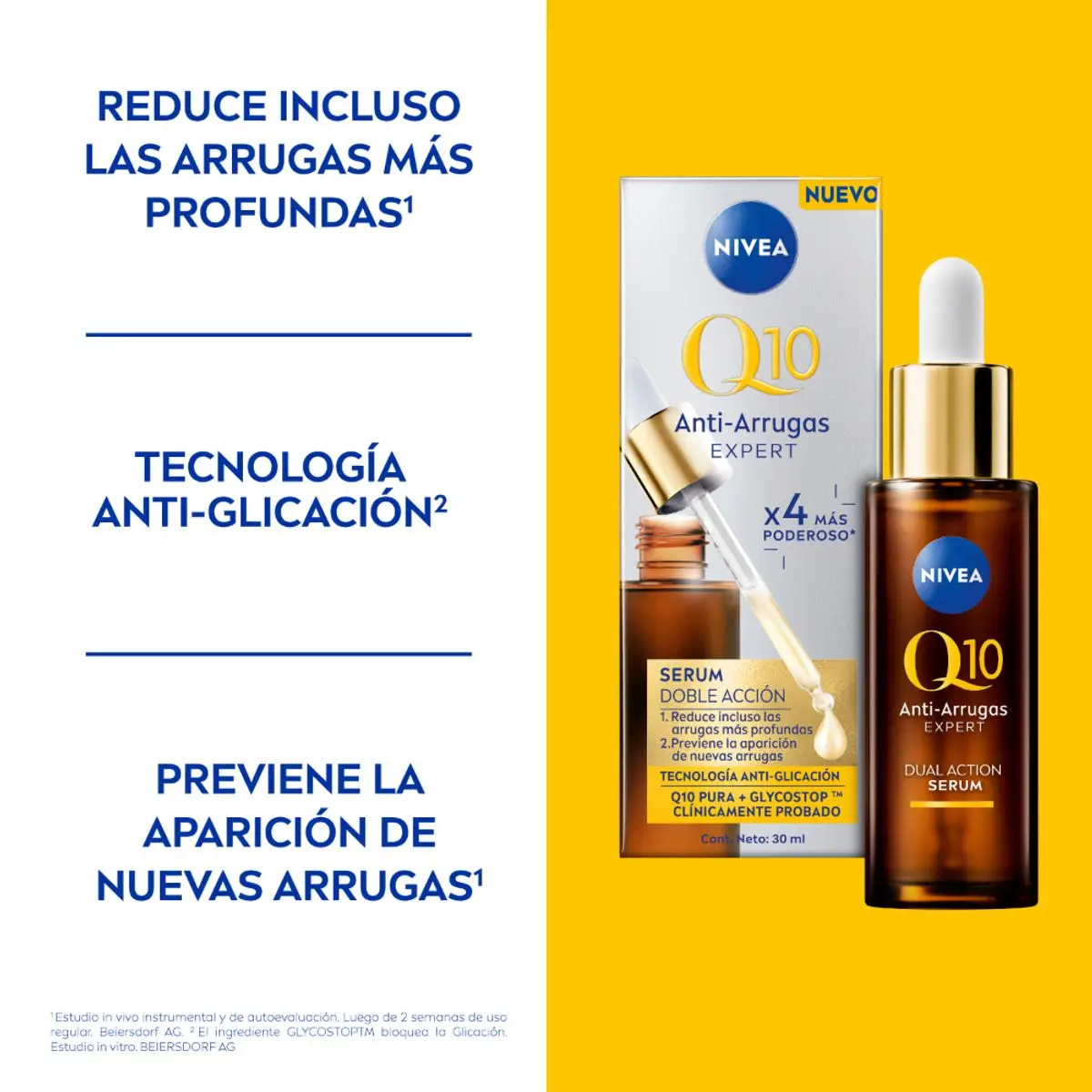 NIVEA FACIAL Q10 SERUM DUAL X30 ML
