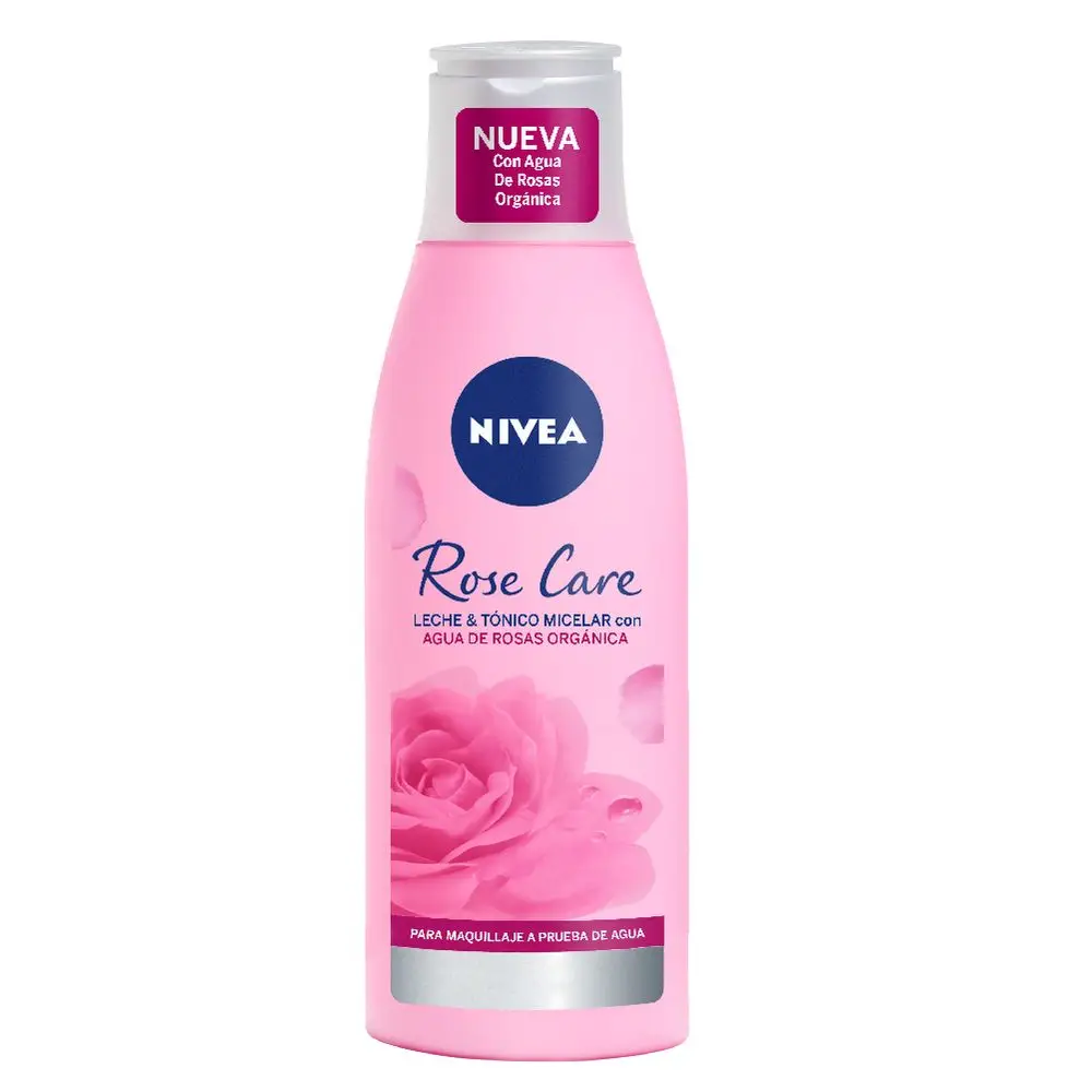 NIVEA ROSE CARE LECHE Y TONICO MICELAR X200 