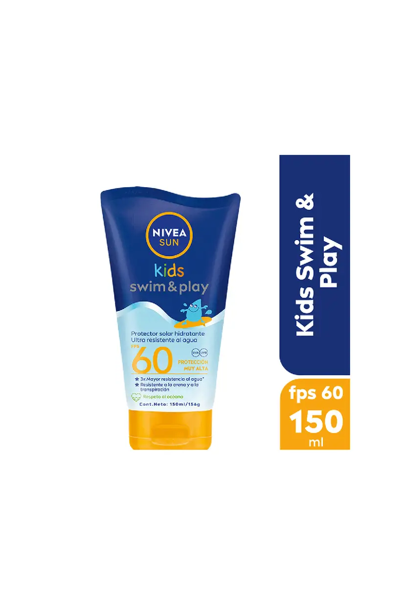 NIVEA SUN F60 KIDS RESISTENTE AL AGUA X150