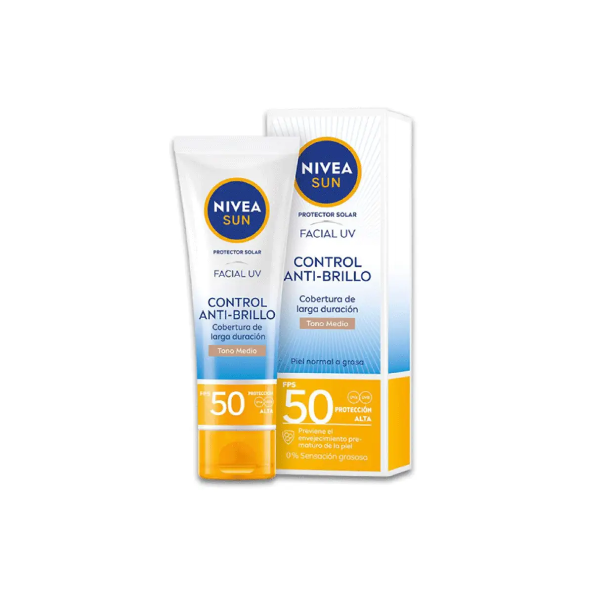NIVEA SUN FPS50 FACIAL X50ML TONO MEDIO