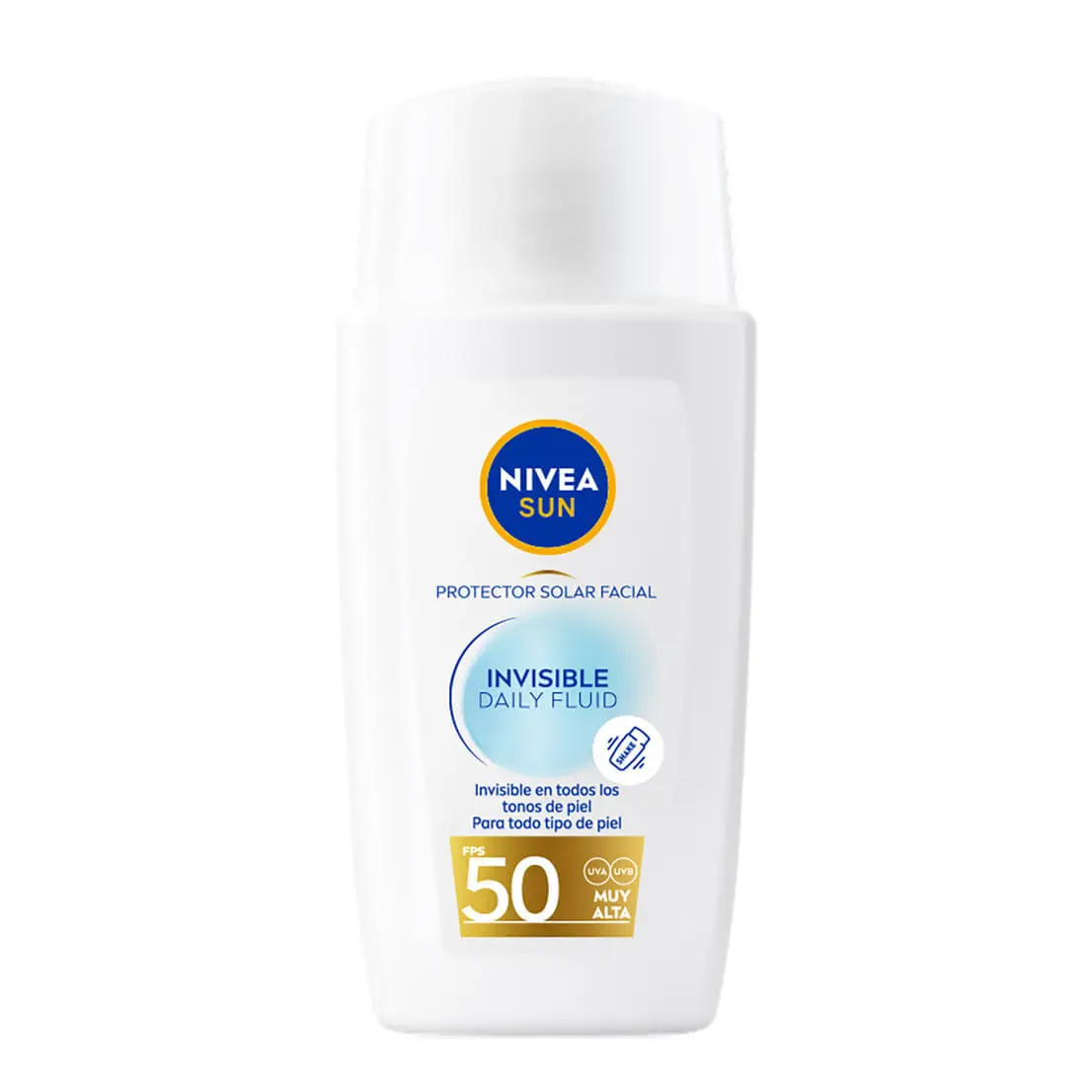 NIVEA SUN FPS 50 FACIAL INVICIBLE DAILY FLUIDO X40ML.