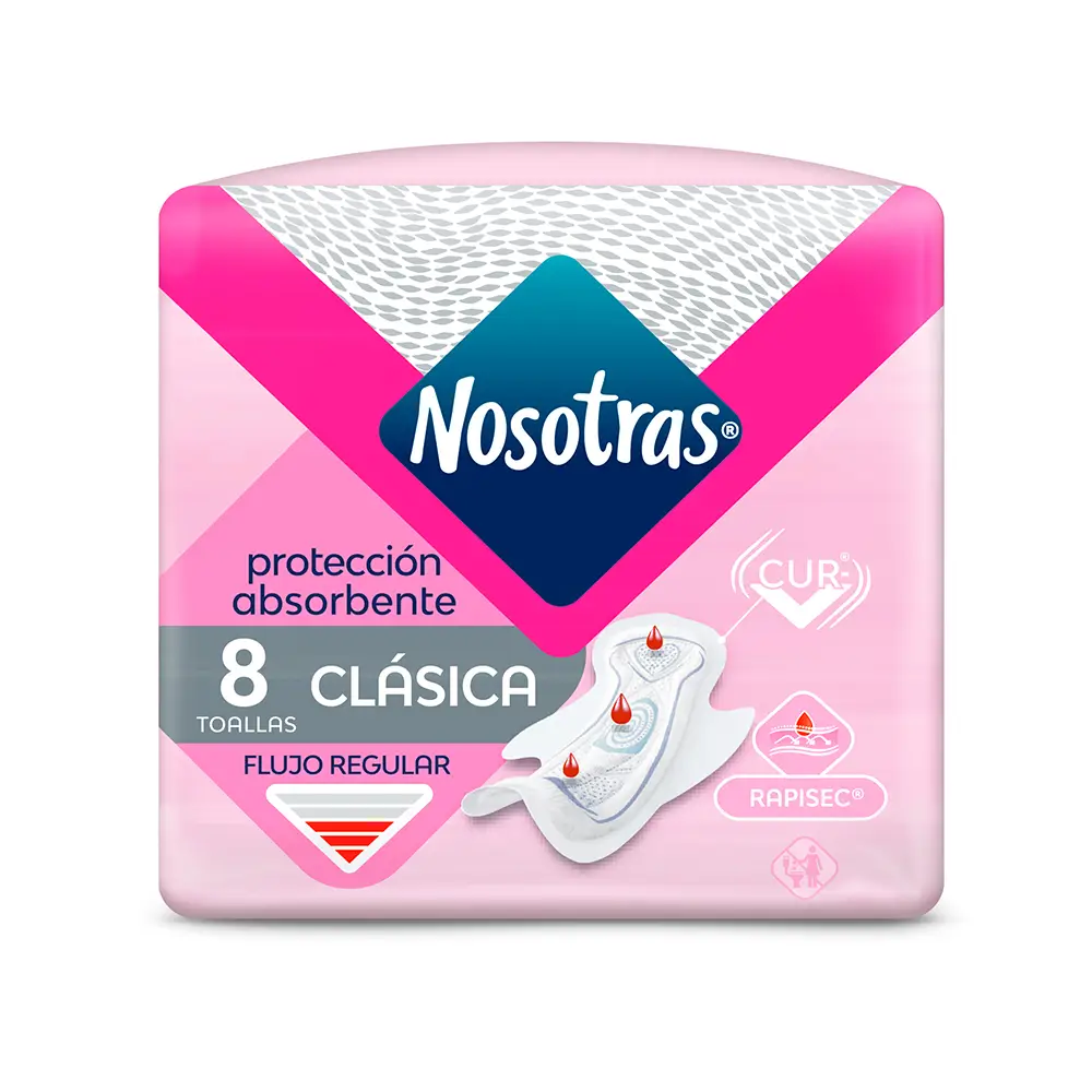 NOSOTRAS TOALLA CLASICA RAPISEC X8 U.