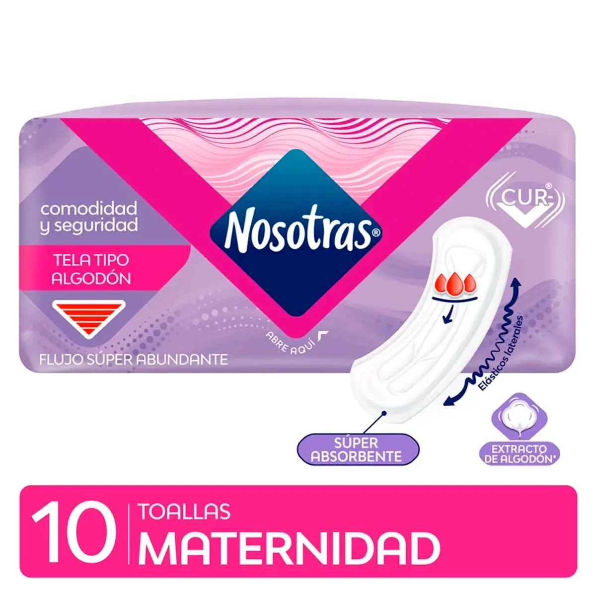 NOSOTRAS TOALLAS X10 POST PARTO