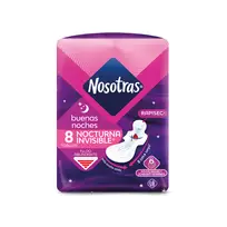 NOSOTRAS TOALLAS X8U BUENAS NOCHES INVISIBLE