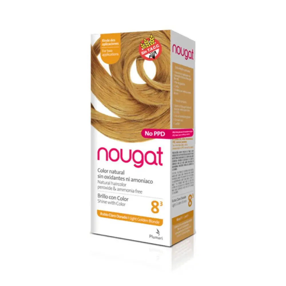 NOUGAT COLORACION 8.3 RUBIO CLARO DORADO