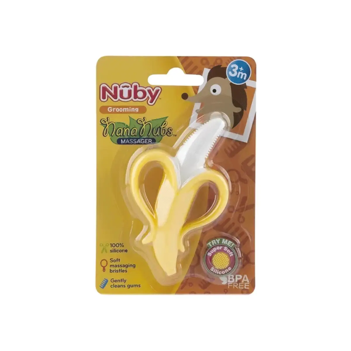 NUBY MORDILLO BANANA SILICONA 
