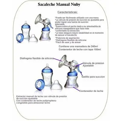 NUBY SACALECHE MANUAL
