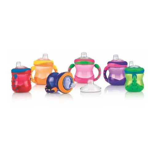 NUBY VASO MANIJAS BOQUILLA CON SILICONA