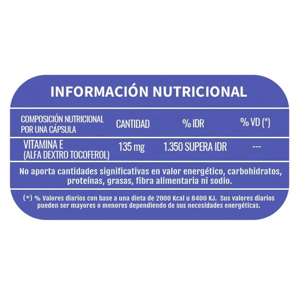 NUTRI100 VIT.E NATURAL 200UI X30