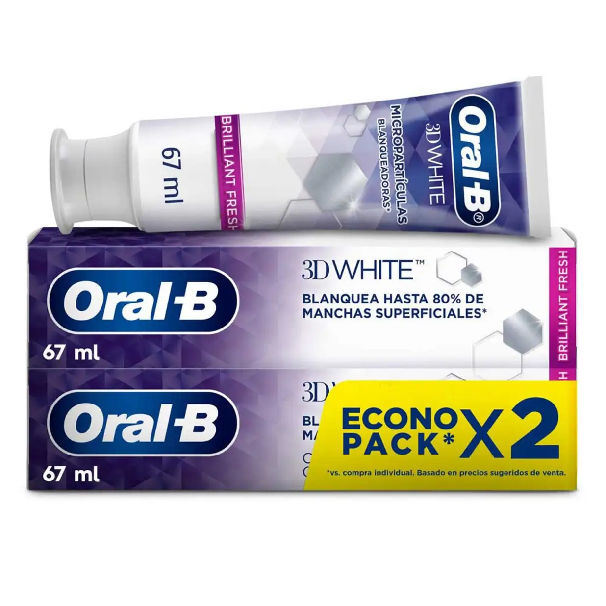 ORAL B X90 WHITE 3D BRILLANT FRESH X2U.